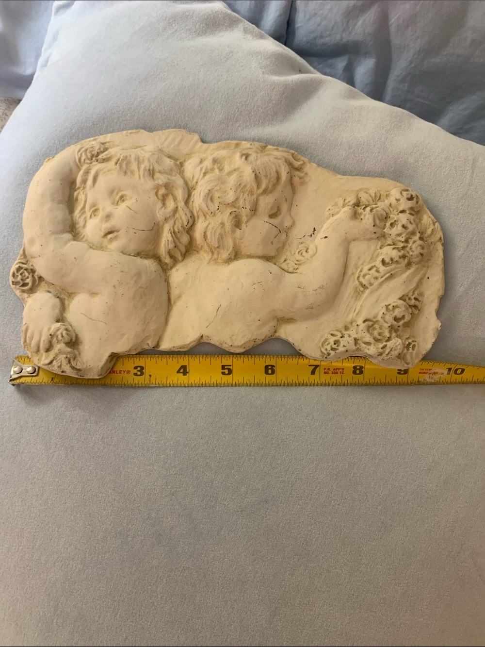Cream Cherub Relief Wall Sculpture - Classic Home Accent